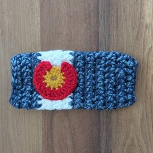 Handknitted Colorado Bottle Koozie